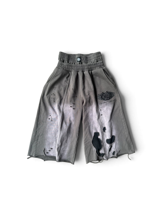 3/4 Snakeskin Patch Shorts